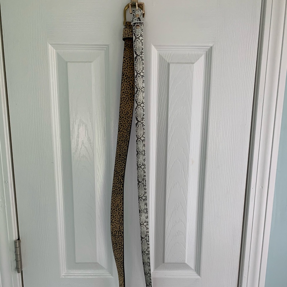Animal print belt bundle